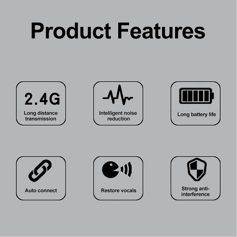 Mikrofon krawatowy bezprzewodowy 2.4G Mikrofon nagłowny Mikrofon z odbiornikiem do wzmacniacza Głośnik głosowy Nauczanie Przewodnik turystyczny