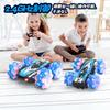 RC Stunt Car for USB LED Wireless Educational Toy for Elementary and Middle School Gift for Technical Standards Approved Kids, 4WD, 4-Wheel Drive,