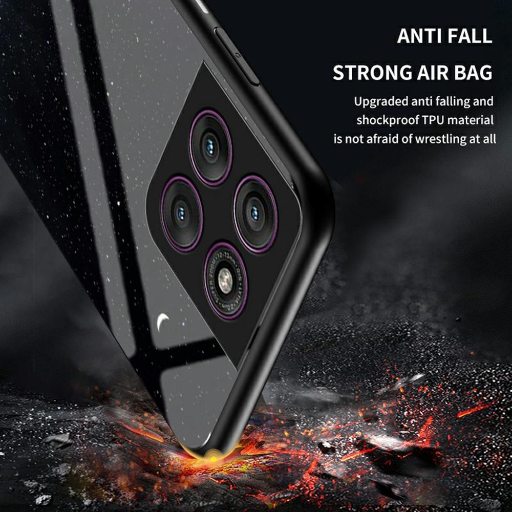 Pro Motorola Edge 60 Pro 5G Pouzdro Vzor Hvězdné oblohy Kryt na telefon z tvrzeného skla