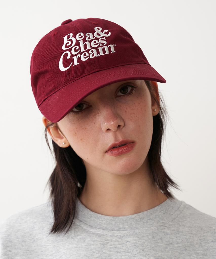 Bichiseuaenkeulim Original Logo Ball Cap-Burgundy