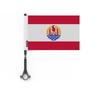 Drapeau - Polynésie Française - 5 Pièces - 14 X 21 Cm - Polyester - Impression Recto/verso