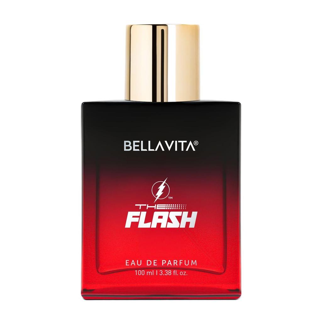 BELLAVITA The FLASH | Długotrwała woda perfumowana 100ml Perfumy dla mężczyzn | Cytryna, drzewo cedrowe i piżmo | Premium zapach dla mężczyzn