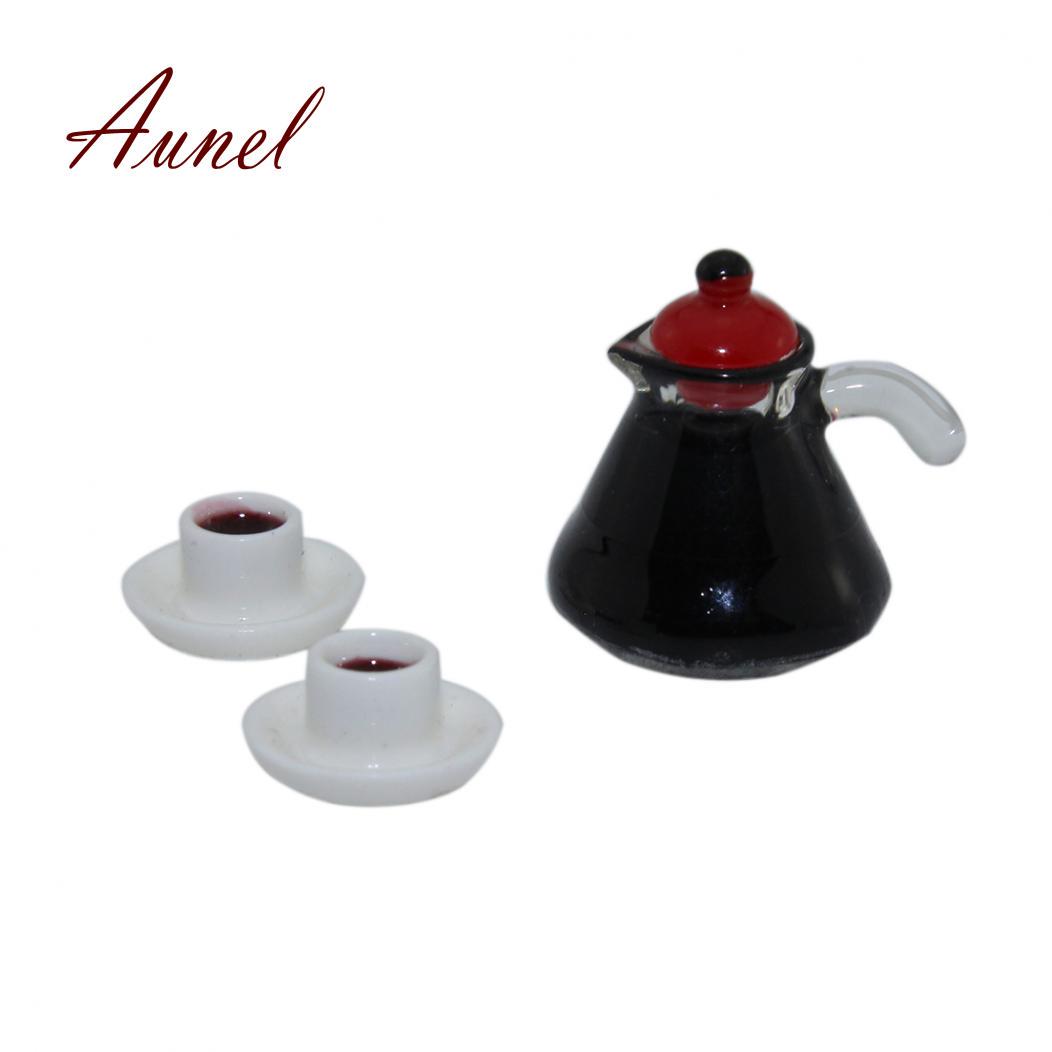 Милая миниатюрная модель кофейника для кукольного домика — фото 3