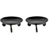 @ Small Wrought Iron Pillar Candle Stand 4.5 Inch Set Of 2 Z691 MJ-128-60%OFF