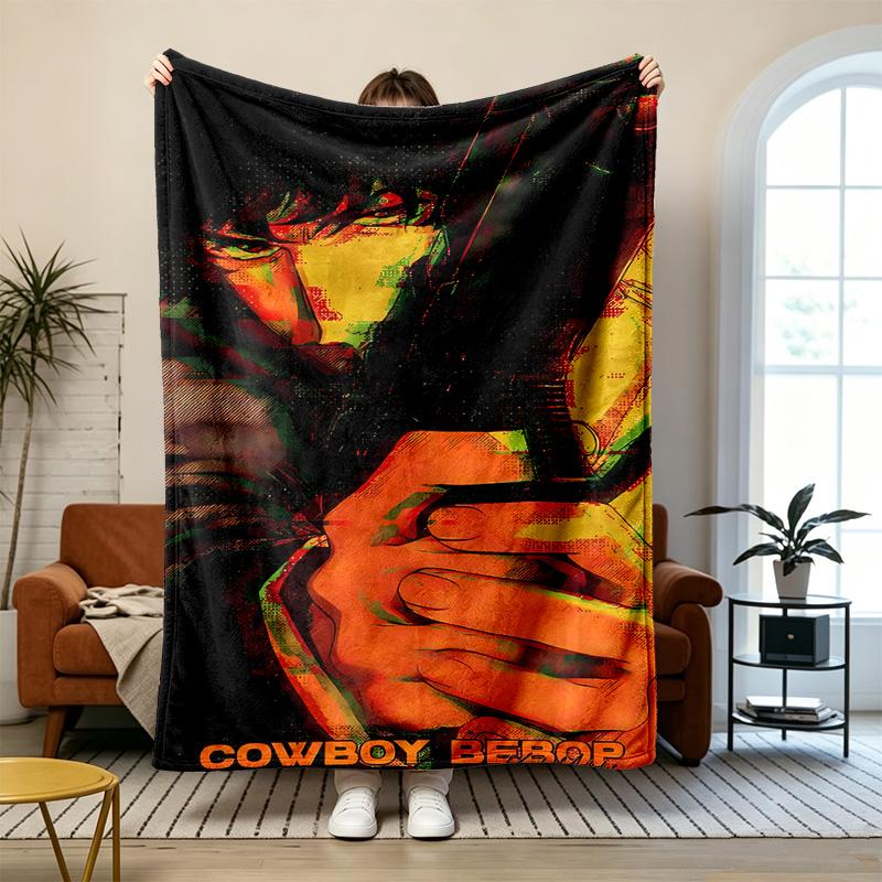 Cowboy Bebop Soft and comfortable flannel Suitable for sofas living rooms outdoor camping travel and also makes a great anniversary gif