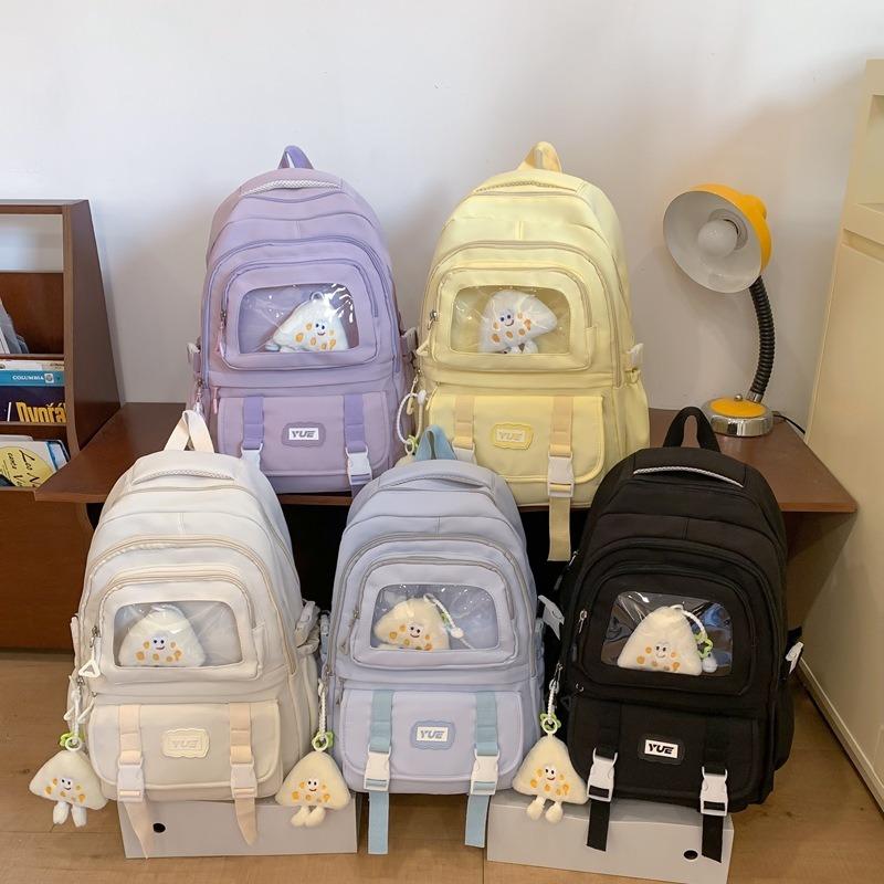 New fashion primary and junior high school student schoolbag women's simple large-capacity backpack computer backpack tide