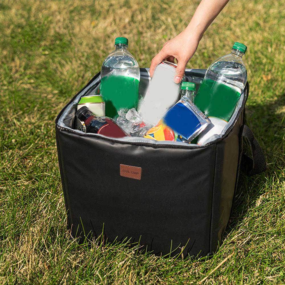 15L Picnic Cooler Refrigerator Bag Waterproof Heat Insulated Tote Bag Large Capacity Hot Cold Thermal Bag for Outdoor Picinic