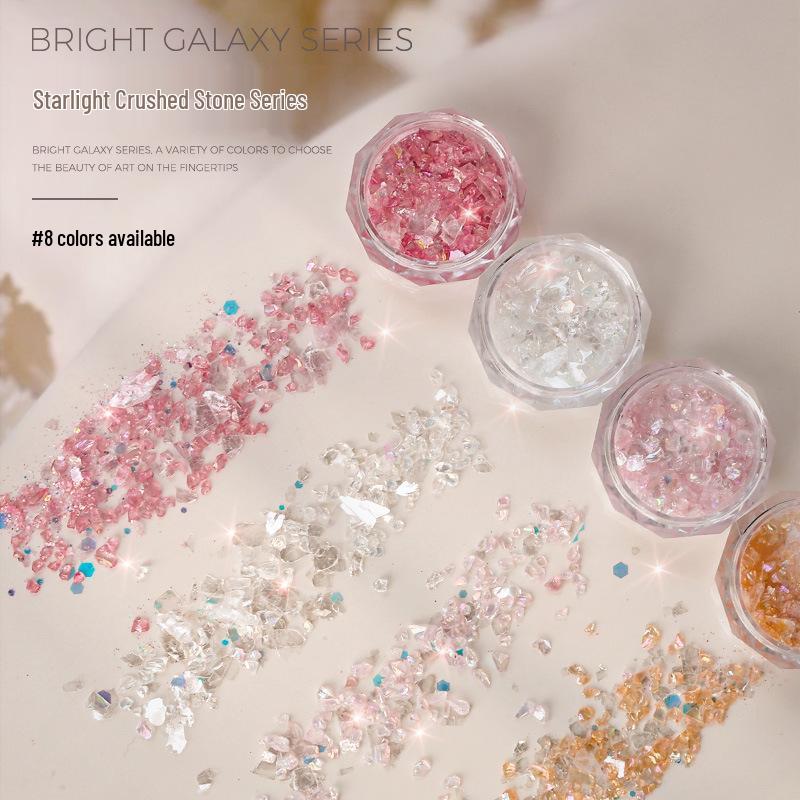 Irregular Starlight Crushed Stone Aurora Nail Art Accessories