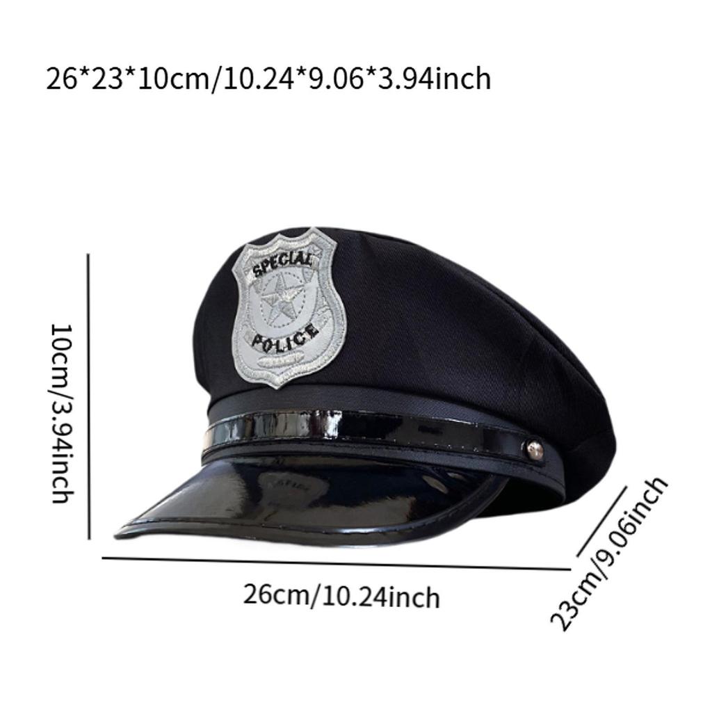 Cappello da Poliziotto per Bambini Novità Poliziotto Agente di Polizia Cappello da Poliziotto per Regali Palcoscenico Festa Oggetti di Scena Gioco di Ruolo Vacanza