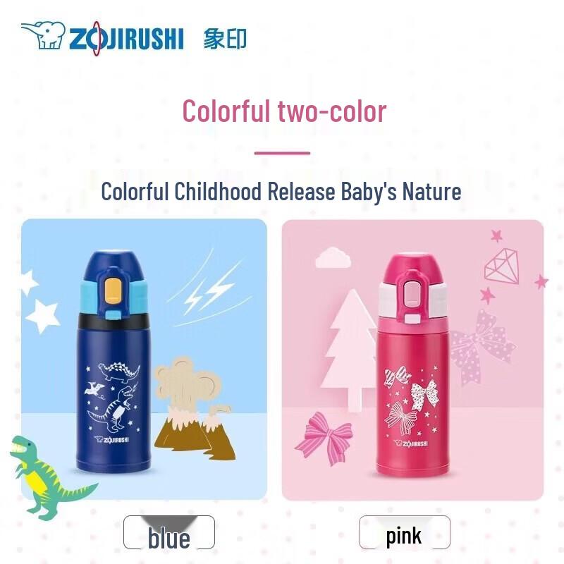 

Zojirushi Kids Stainless Steel Straw Water Bottle 360ml