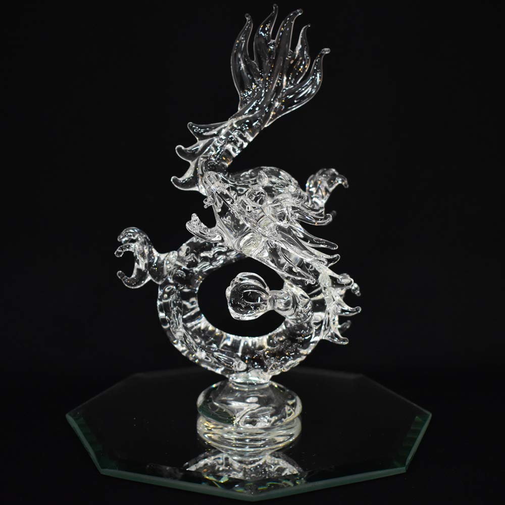 Handmade Glass Craft Feng Shui Good Luck Luck Dragon