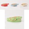 Ladies Slim Leather Belt With Pin Buckle For Korean Style Jeans And Casual Outfits