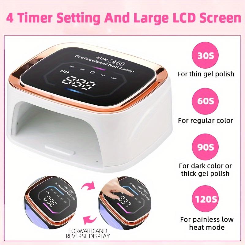 108W Rechargeable UV LED with 36 Beads Nail Dryer Cordless Lamp for Manicure and Curing All Gel Nail Polish At Home DIY Salon