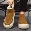 Invierno Nuevo Algodón de Suela Gruesa Cálido Casual Zapatos de Algodón para Hombre, Ligeros y Cómodos Deportivos de Caña Alta Zapatos de Algodón 39-44