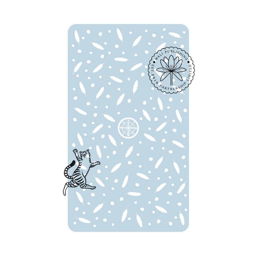 Ghid de bufniță capricioasă de tarot alb Winny de 12*7 cm pentru lecturi intuitive și auto-descoperire cu margini aurite, ambalat în cutie rigidă