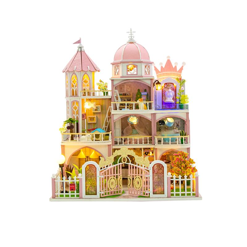 Новый Ручной DIY Миниатюрный Дом - 3D Декорация для Сборки Дома, Модель Фантастического Замка, Креативный Подарок