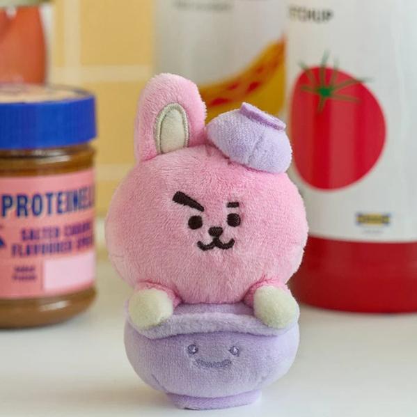 

Брелок для ключей BT21 Welcome Party в форме миски с рисом COOKY