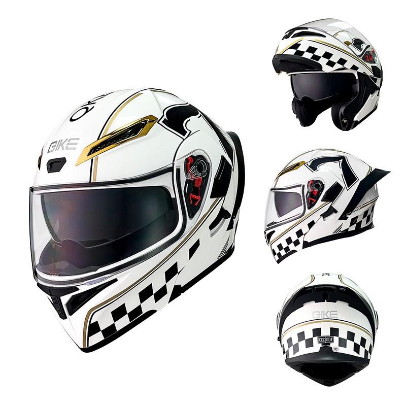 Full Face Motorcycle Helmet Men Women Lightweight Anti-Cold Dual Visor DOT Certified