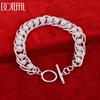 925 Sterling Silver Fashion Braided Circle Bracelet Wedding Jewelry