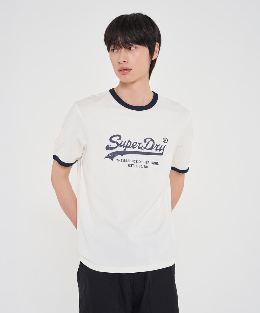 Syupeodeulai Logo Ringer T-Shirt Cream Sduiscq10Crm