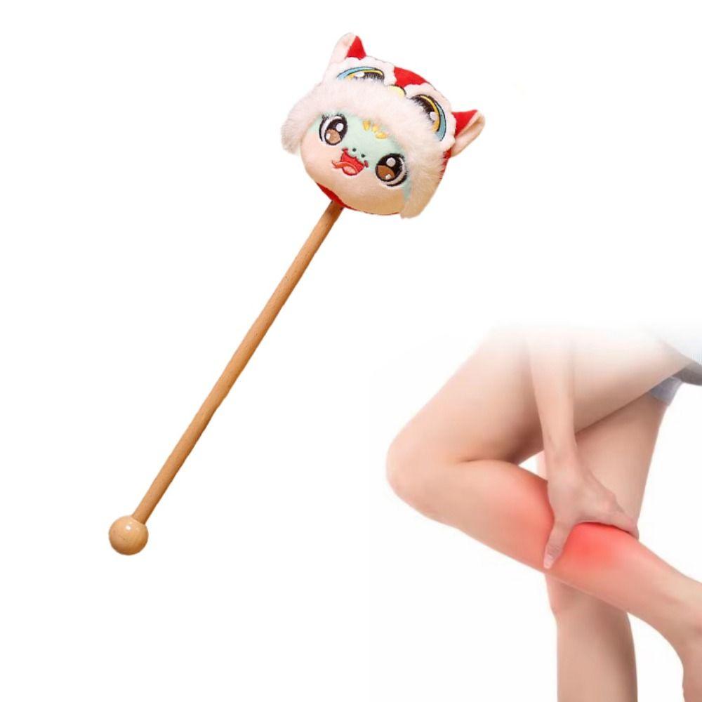 Soft Zodiac Snake Hammer Stick Cartoon Back Massage Stick Snake Mascot Massage Hammer  Massage Tool
