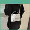 Fashionable Pu Small Square Bag For Women 2023 Summer Casual Trendy Handbag