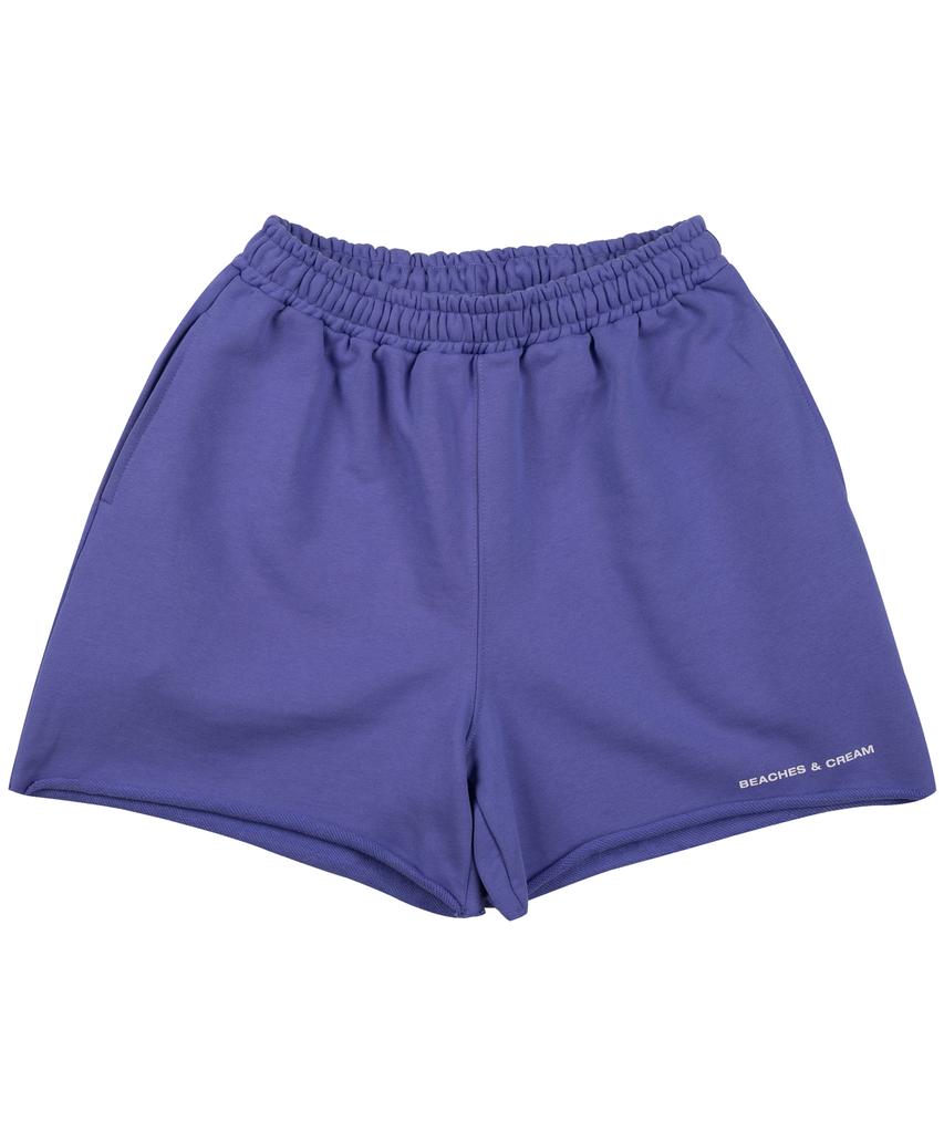 Bichiseuaenkeulim Simple Logo Half Pants-Purple