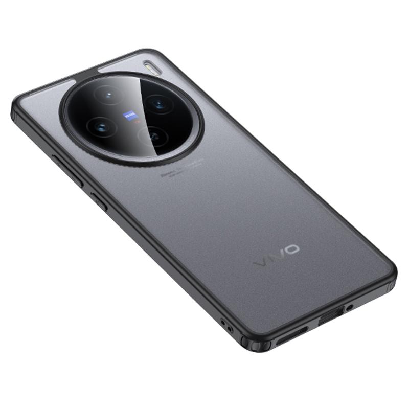 

For vivo X100s 5G Case Hard PC Soft TPU Dual-Layer Phone Cover Black