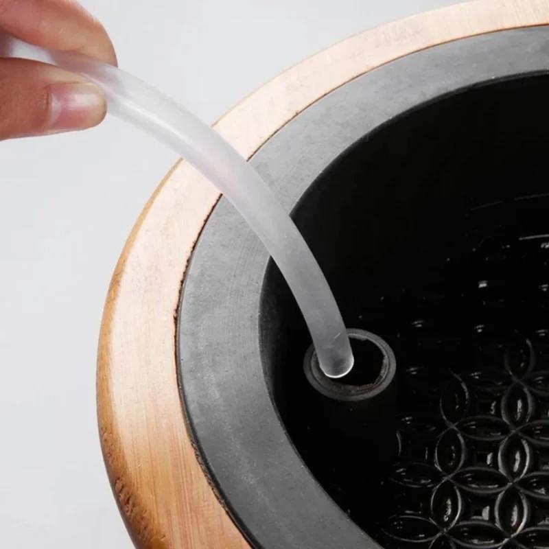 Silicone Drain Hose Copper Head Soft Anti-hard Belt Absorbent Ball Tea Tray Special Absorbent Ball Tea Ceremony Accessories