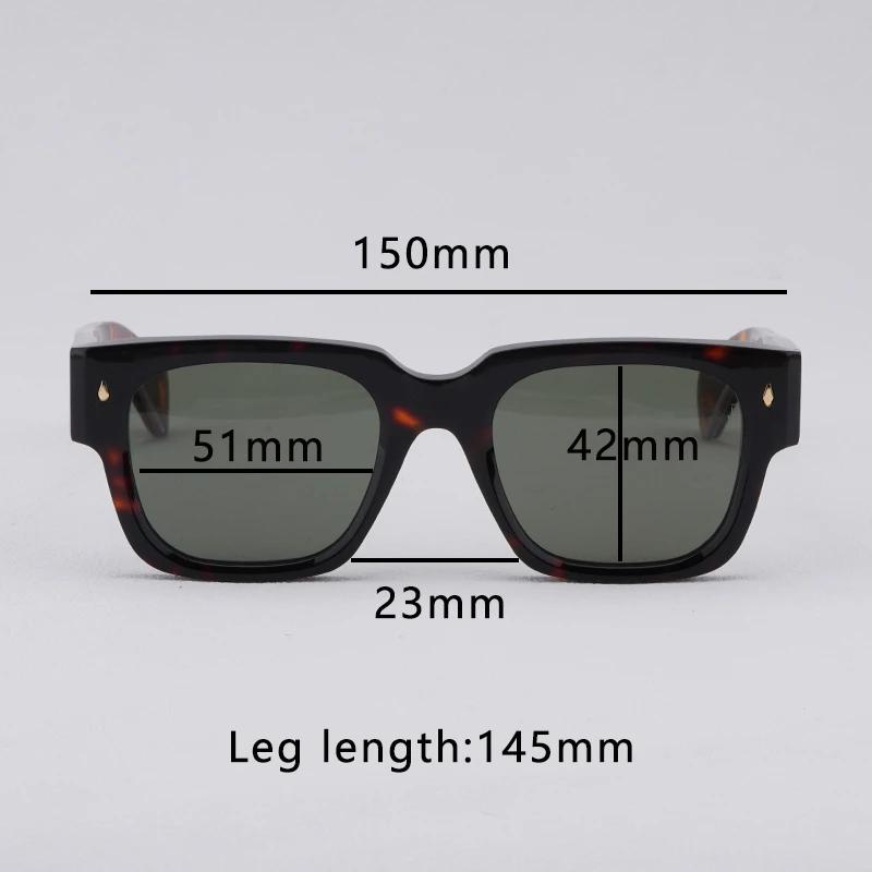 Sonnenbrille Hochwertige Vintage Dicke Acetat Quadratische Brillen Japanische Handarbeit Rahmen Für Männer Frauen Designer Brillen ENZO