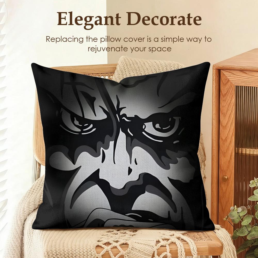 Band B-Bohse Onkelz Cushion Cover Natural Linen Organic Fabric Double-Sided Printing Sofa Home Decor Gift Pillow Case