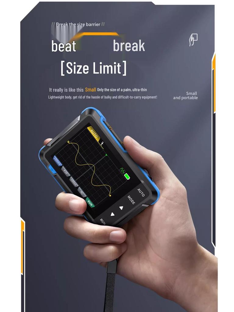 FNIRSI DSO153 Multifunctional Mini Digital Oscilloscope & Signal Generator, 1MHz Bandwidth