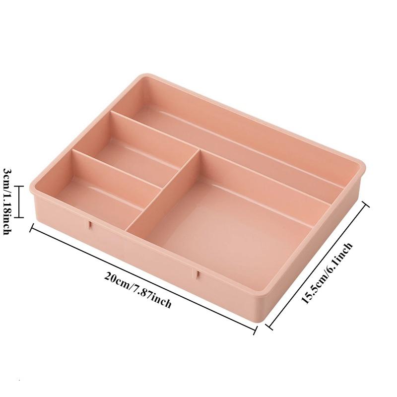 New Home Office Drawer Organizer Stackable Sundries Cosmetic Container Multi-cell Stationery Storage Box Caja De Almacenamiento