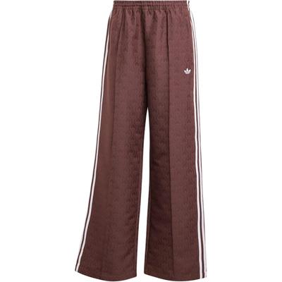Originals Retro Stripe Elastic Waist Straight Loose Casual Pants Women Bottoms Shadow-Brown JN8304