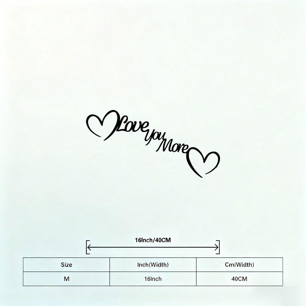 Metal Heart Wall Art Rust Proof Love You More Decor Valentine Anniversary Gift разноцветный