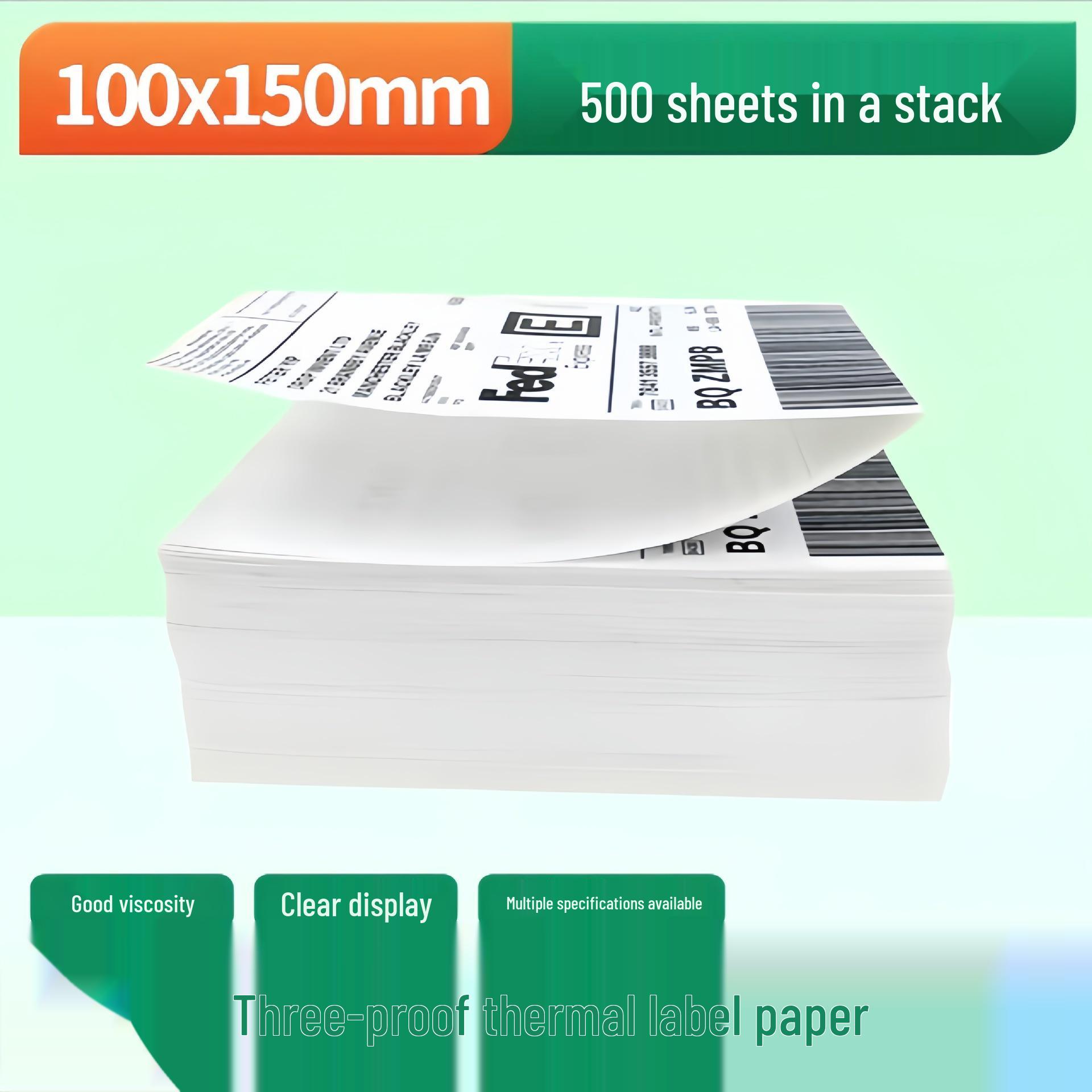 Waterproof Thermal Label Paper 100x150mm for Cross-Border Logistics
