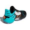 adidas Indurire vol. Scarpe da Basket per Bambini 4 J Geek Up Ammortizzate Mid top Blu Lago Nero Adolescenti FW4340