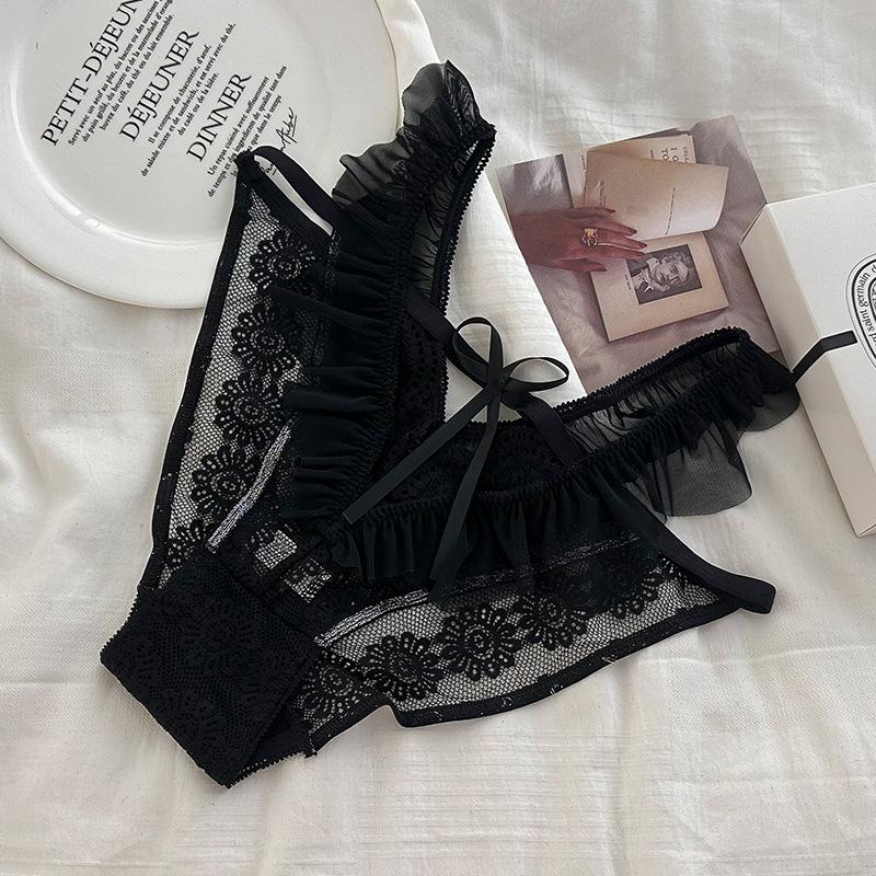 Luo Li Qingfeng Ruffled Lace Low-Waist Breathable Panties