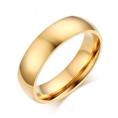 Classic Wedding Ring for Men Women Stainless Steel Jewelry 6mm and 8mm Width