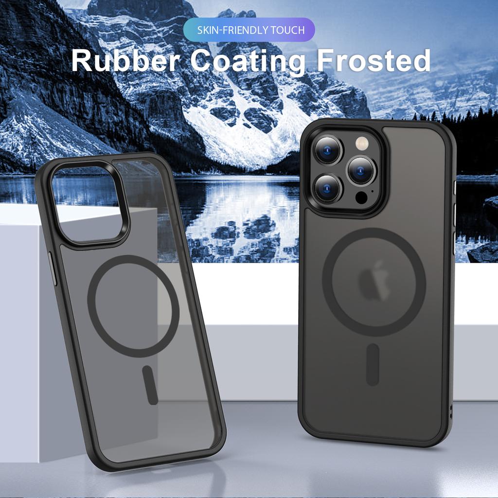 Matte Magnetic Case Cover For Mag Safe For Iphone 1 Pro Max 14 Plus 13 Mini 12 11 SE 8 1Pro Phone Accessories