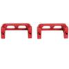 1 Pair RC Servo Protector Aluminum Alloy Servo Guard Fit for Traxxas E Revo VXL 1 16 Red