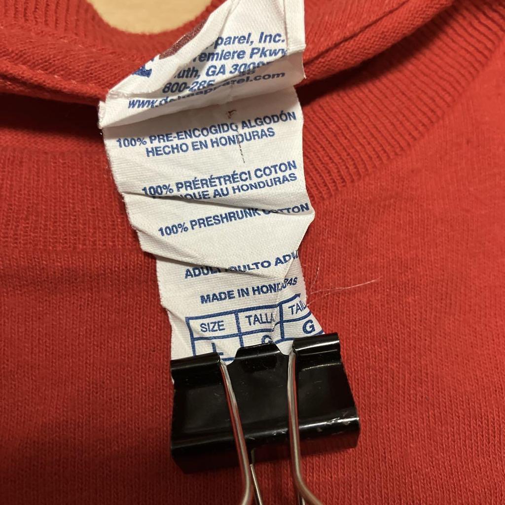 [USED] Vintage DELTA Snoopy Christmas Print T-Shirt, 90s, Red