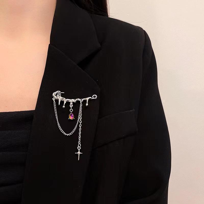 Fashion Irregular Tassel Chain Brooch For Women Multi-Functional Pants Chain Charm Versatile Accessory Jewelry Waist-Shaping Fix