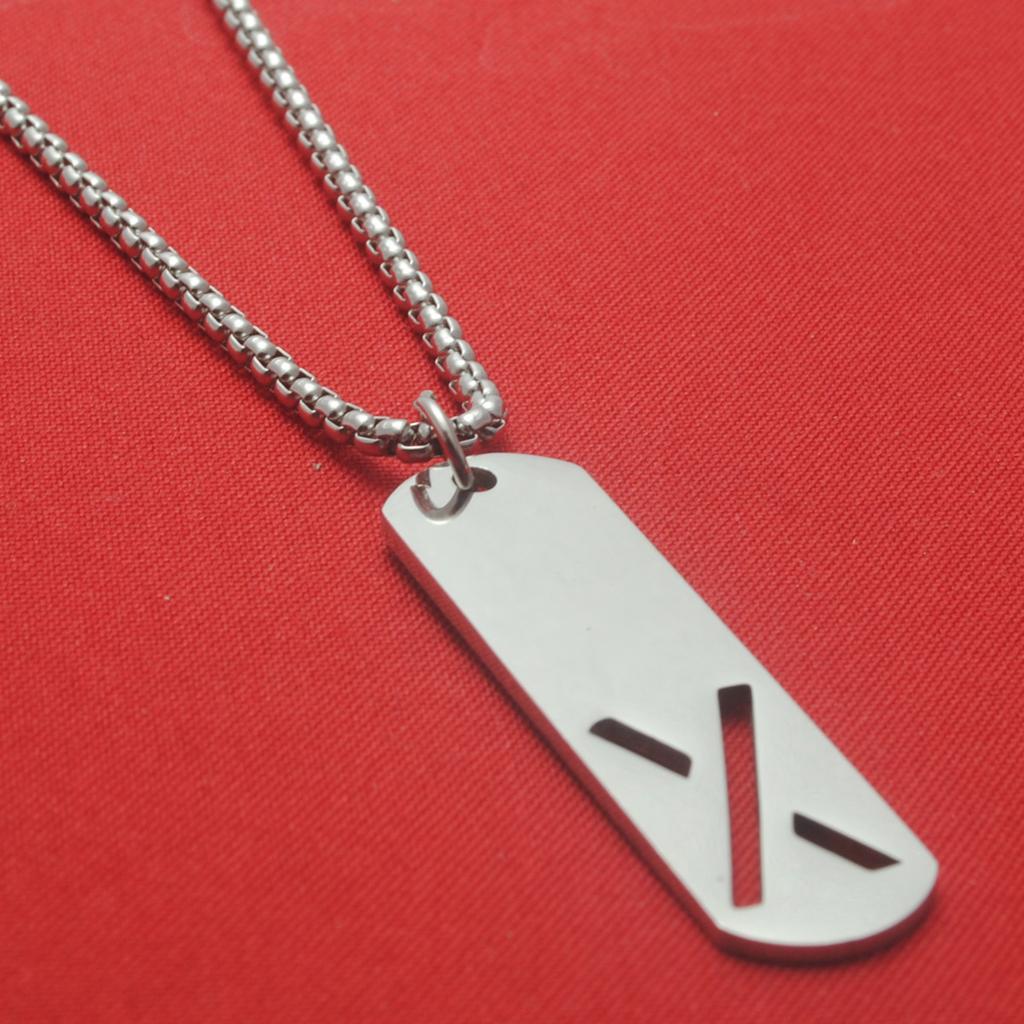 Titanium Steel English Letter Pendant Stainless Steel Unisex Versatile Fashion Accessories Couple Jewelry Necklace