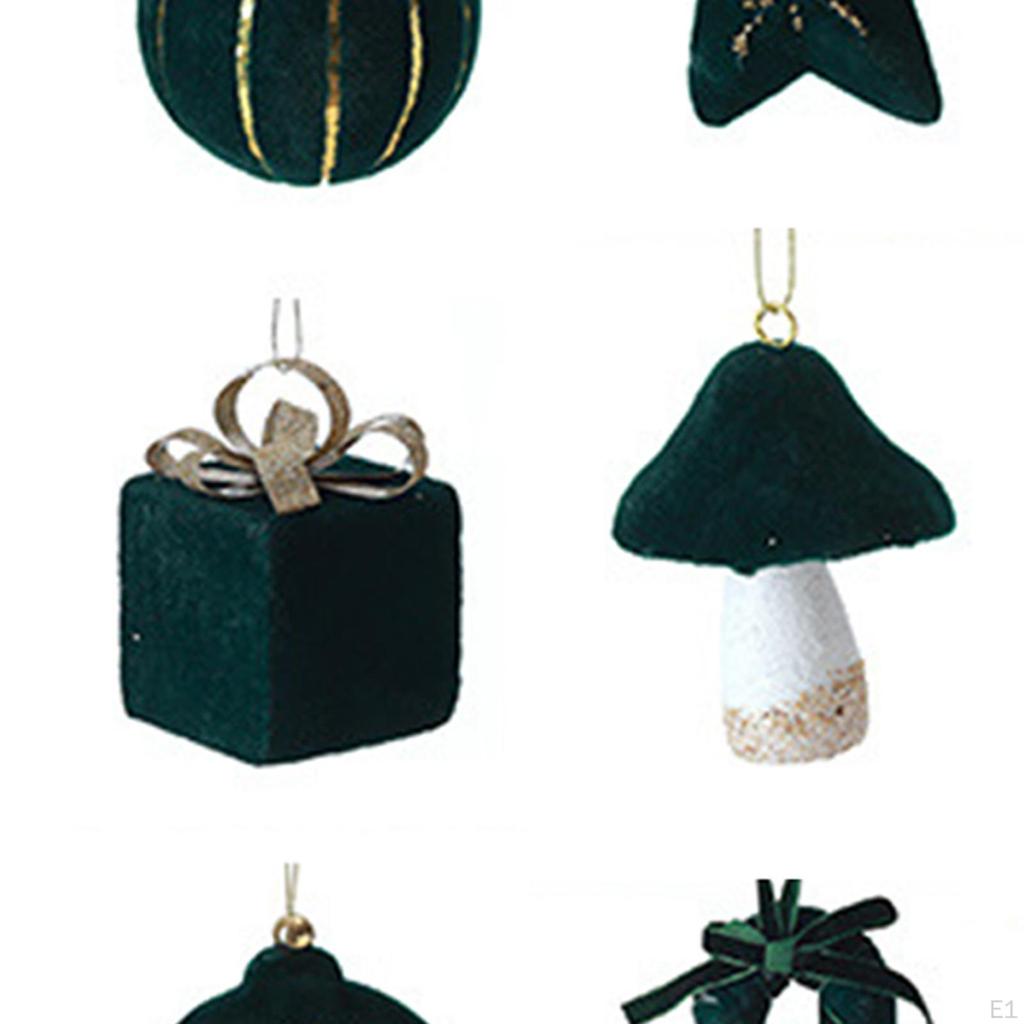 9x Decorazioni per Albero di Natale Palline di Natale Decorative Ornamenti in Schiuma Pendenti da Appendere per Festival