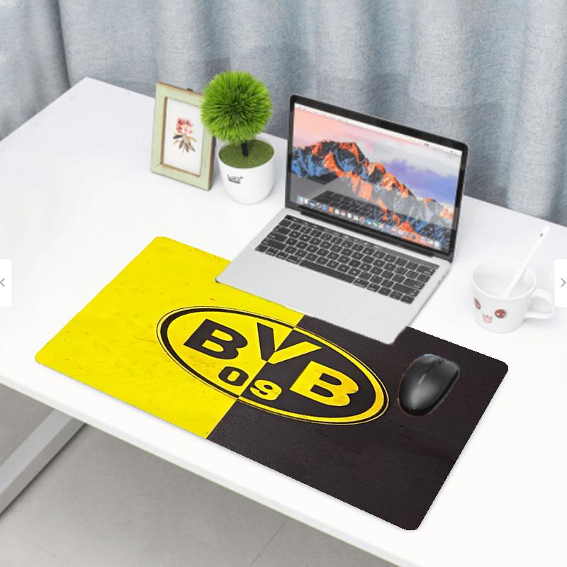 Tapis de Souris Impression Borussia Dortmund, Tapis de Bureau Antidérapant pour Clavier, pour PC Portable Gaming Travail Utilisation Quotidienne, Cadeau Surprise Cool pour Festival