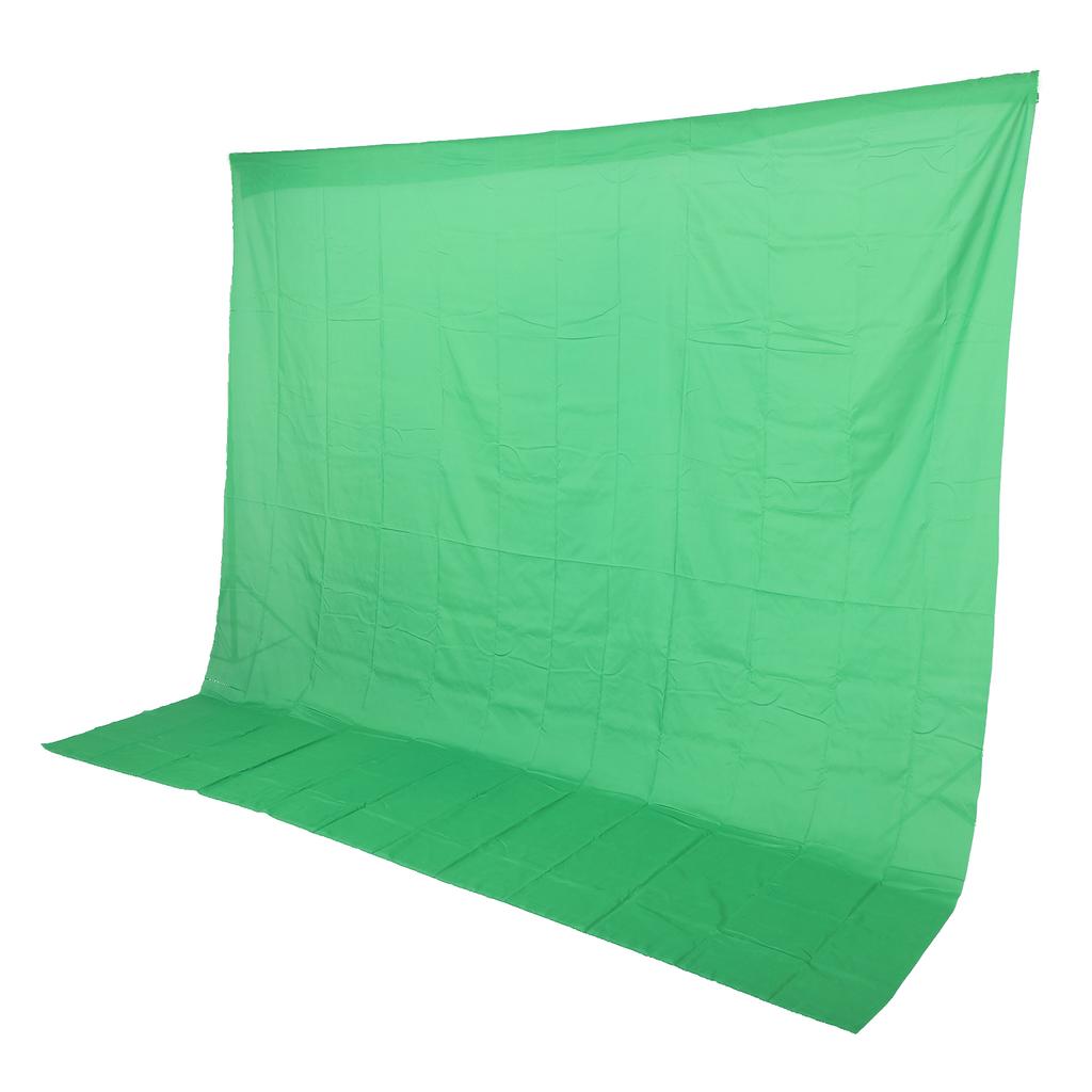 3x3m Grön Skärm Bakgrund Icke-Reflekterande Grön Skärm Bakgrundsduk för Video Fotografisk Studio Streaming