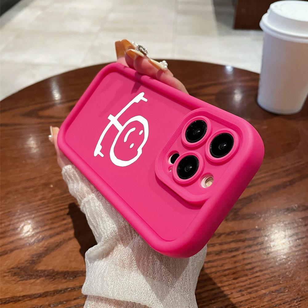 N78 Cartoon Matchman Soft Angel Eyes Phone Cases for iPhone 15 14 12 11 Pro Max 13 Mini 7 8 6S Plus XS Max XR SE Shockproof Bumper Cover