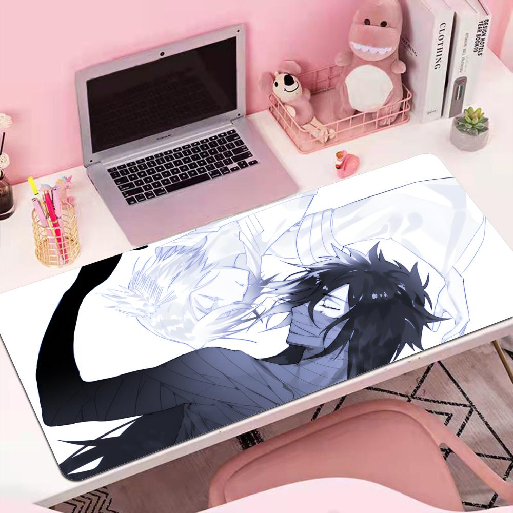 White Anime Large Mousepad Bleach Manga Panel Laptop Office Rubber Soft Table Mat Pc Keyboard Gaming Non-Slip Carpet HYBXAXC