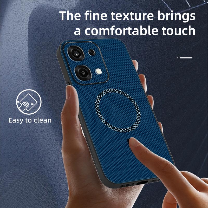 Biruiqu OPPO A6 Pro New Ultra-thin Magnetic Leather Shock-absorbing Protective Phone Case